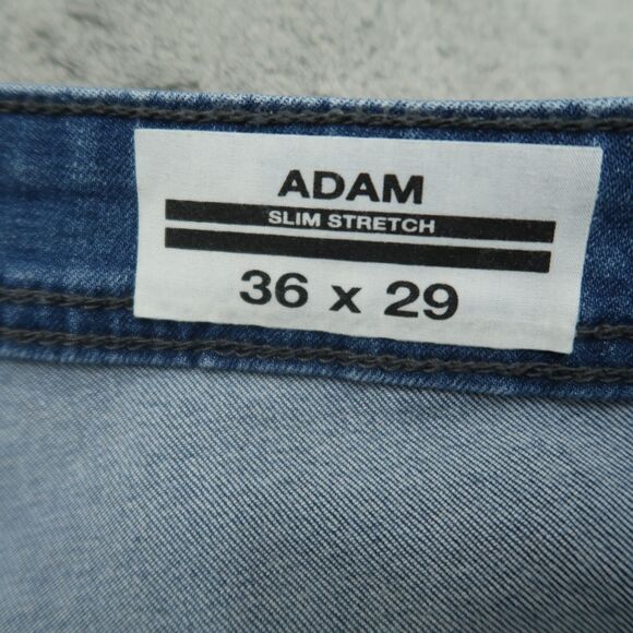 Buffalo David Bitton Jeans Mens Size 36x29 Blue Adam Slim Stretch Denim Pants - Picture 6 of 16